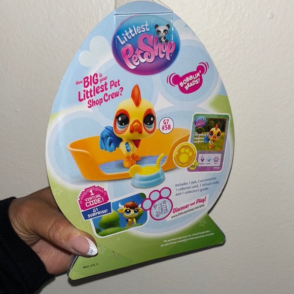 Littlest Pet Shop Series 3 LPS G7 Springtime Fun Egg Rooster #58 Easter NEW - Picture 4 of 5
